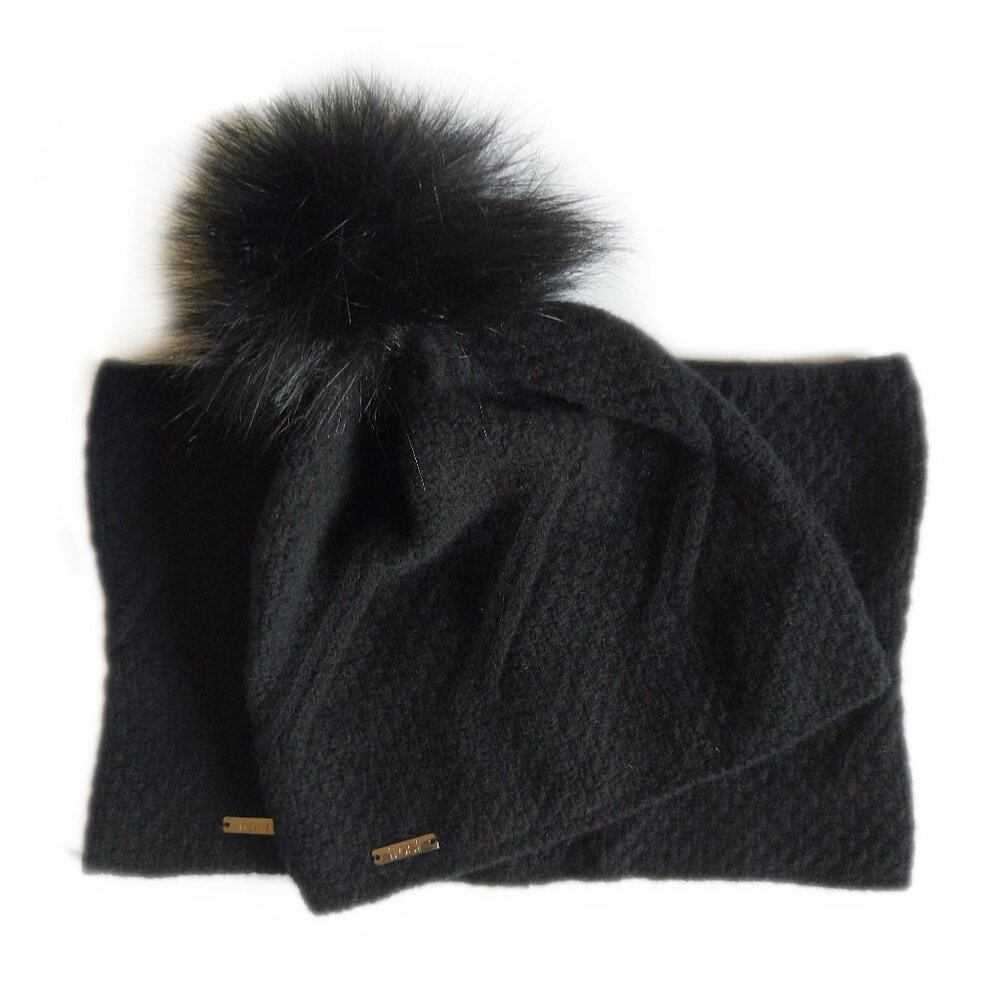 Cashmere hat and neck waarmer set